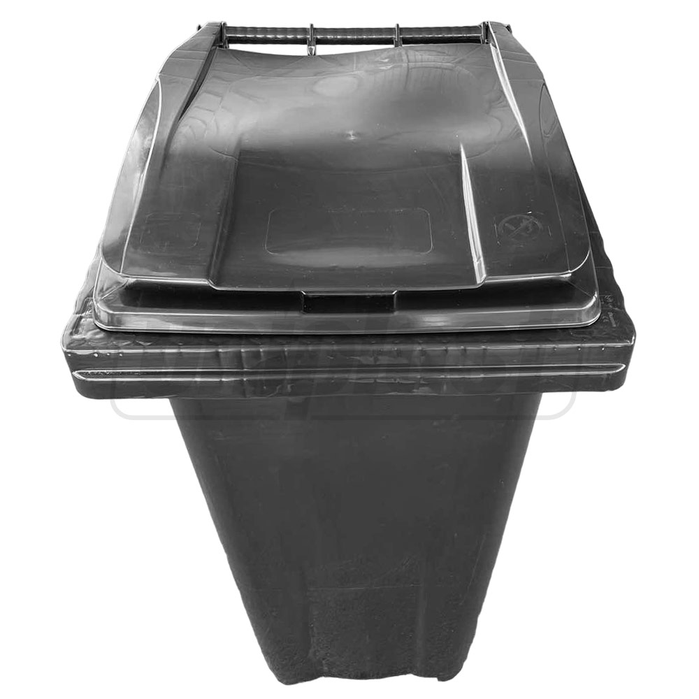 Бак мусорный 240 л (HDPE) на колесах (черный) UNIPLAST TR