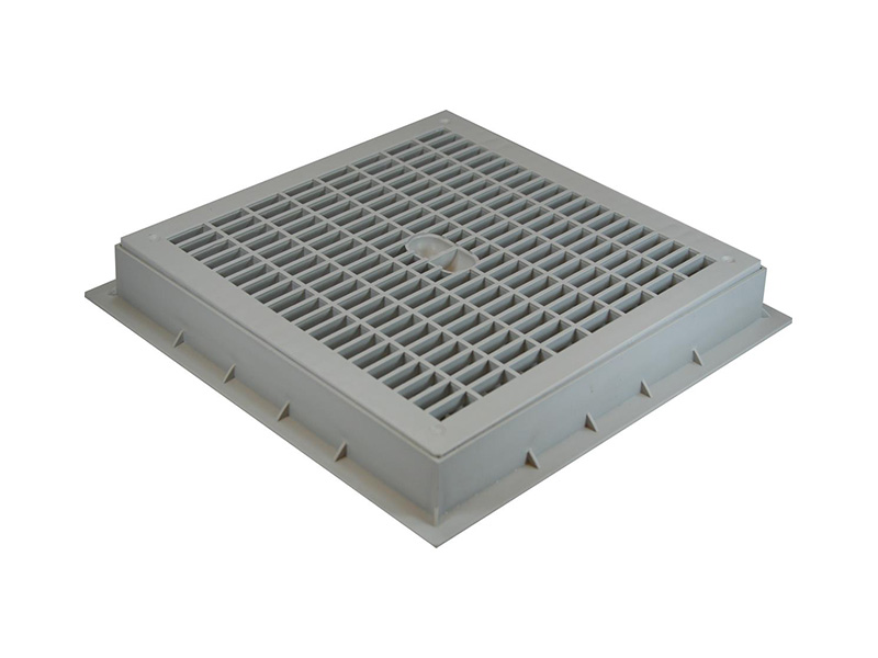 Grila pentru cutie "COMPACT" PVC 300x300 mm (gri)  MUFLESYSTEM