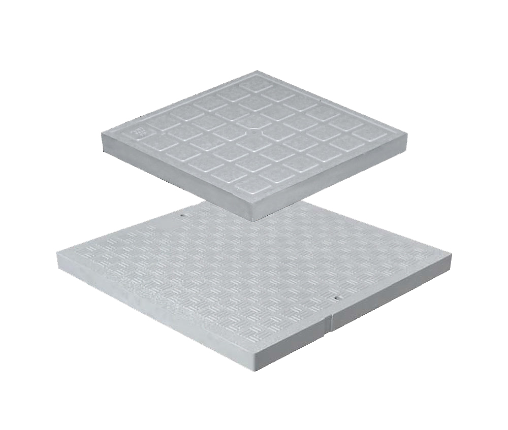 Capac pentru cutie "TOP" PVC 400x400 mm (gri)  MUFLESYSTEM