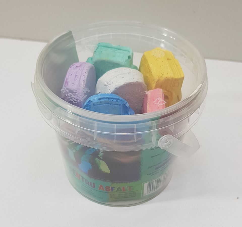 Creta colorata pentru asfalt (6 buc.)