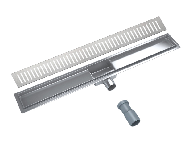 Rigola de dus lineara set 500 x 70 mm D. 50 x 90° STEP (Gratar clasic) FLH40-A2 С07  UNIPLAST