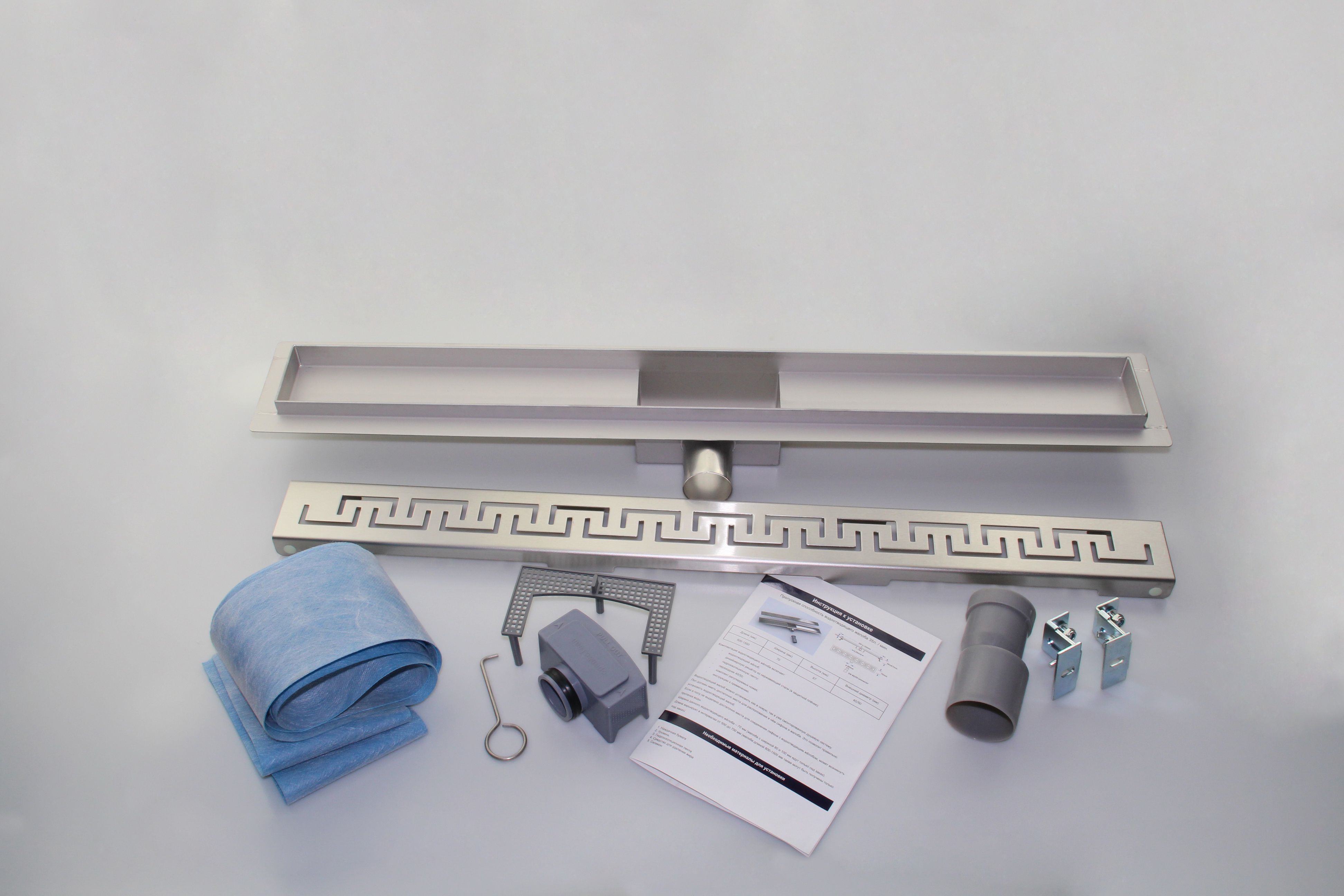 Rigola de dus lineara set 500 x 70 mm D. 50 x 90° ZIPPER (Fermoar) FLH40-A2 С03  UNIPLAST