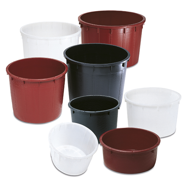Cada pentru vin fara capac 1000 L (rosie) (D.135 cm x H=90 cm)  STP