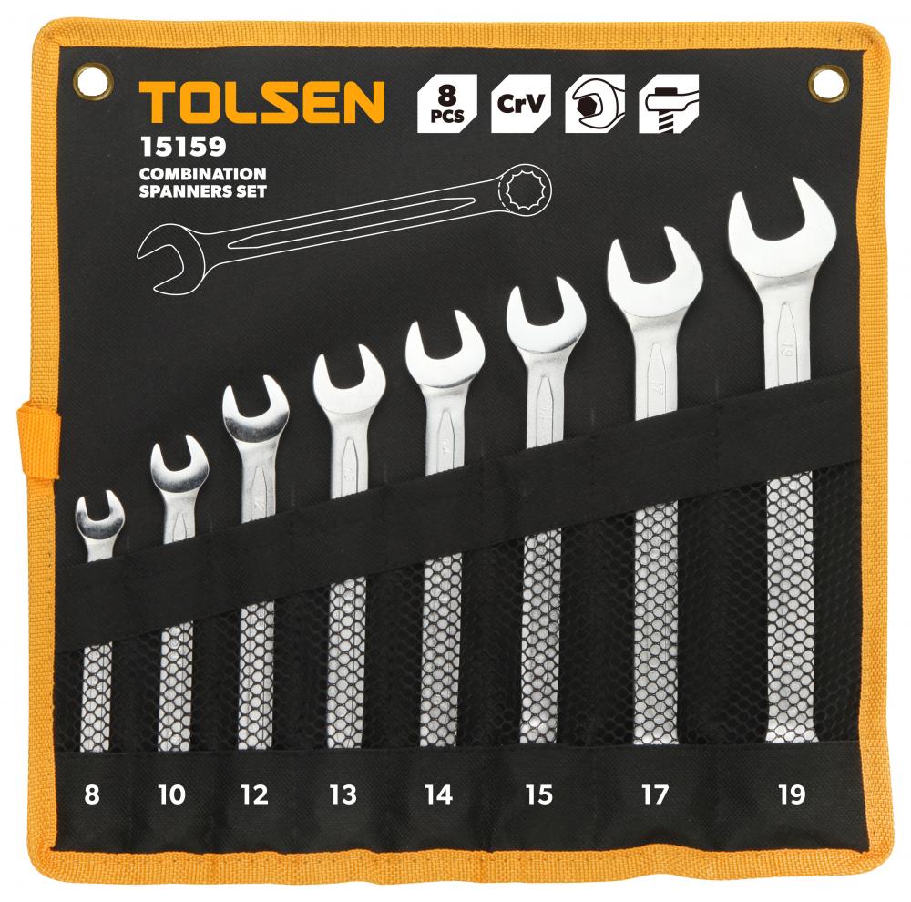 Trusa chei combinate  8 buc. (8-19 mm)  TOLSEN