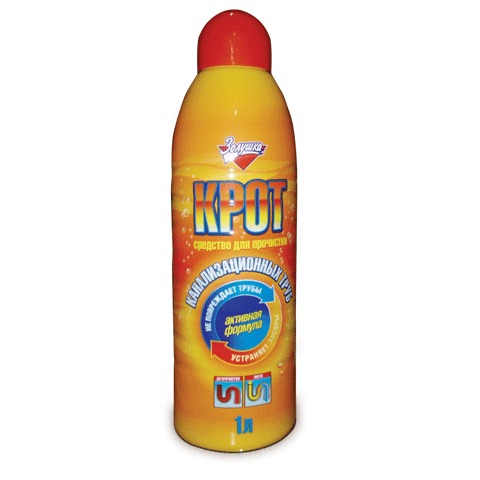 Solutie lichida pentru curatarea tevilor, 1 L KROT  ZOLUSHKA
