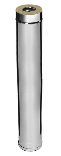 Cos de fum izolat D.150x210 (430/0.5 mm) L=1 m inox  FERRUM