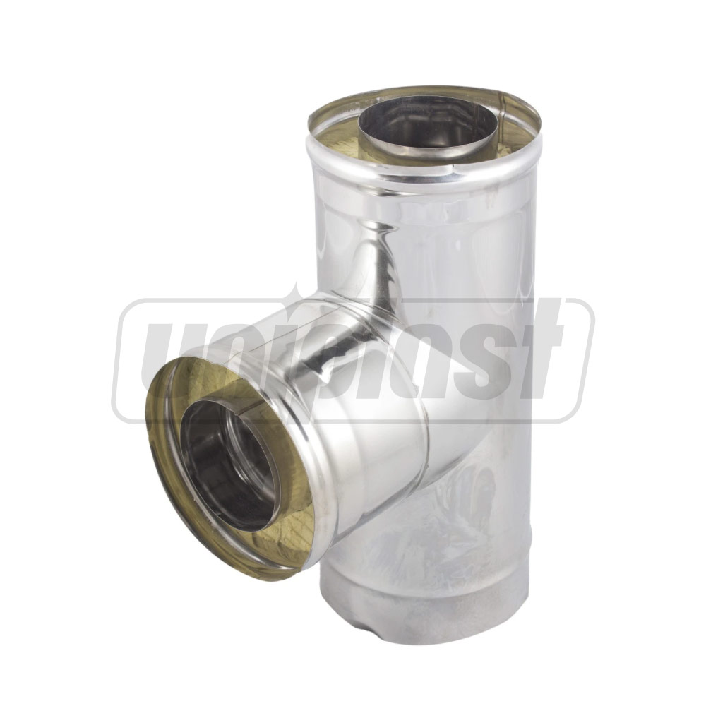Teu izolat 90° pentru cos fum (430/0.5 mm) D.150  FERRUM f4408