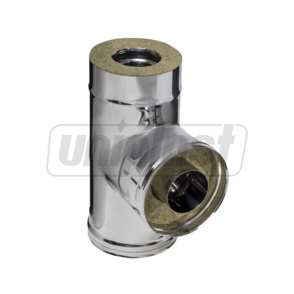 Teu izolat 90° pentru cos fum (430/0.5 mm) D.150  FERRUM f4408