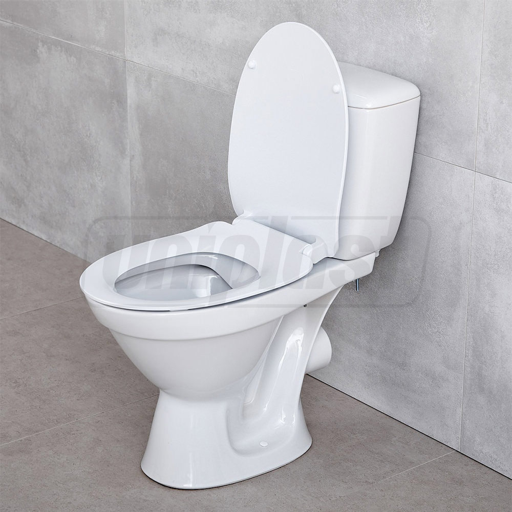 Compact 3-5 L cu alimentare inferioara Cersania Simple On Slim cu capac duroplast 103889  CERSANIT