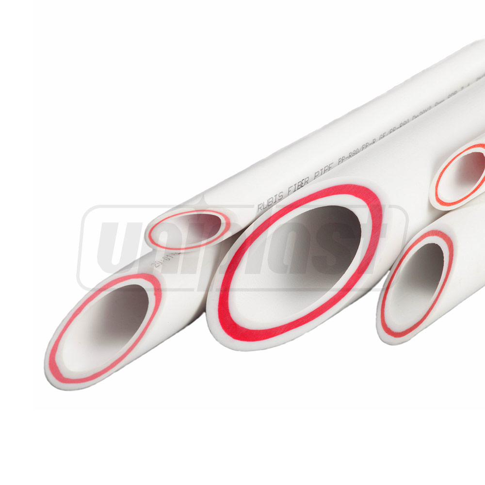 Teava PPR Fiber Glass   D. 20 x 3.4 mm PN25  KAS (fibra rosu)