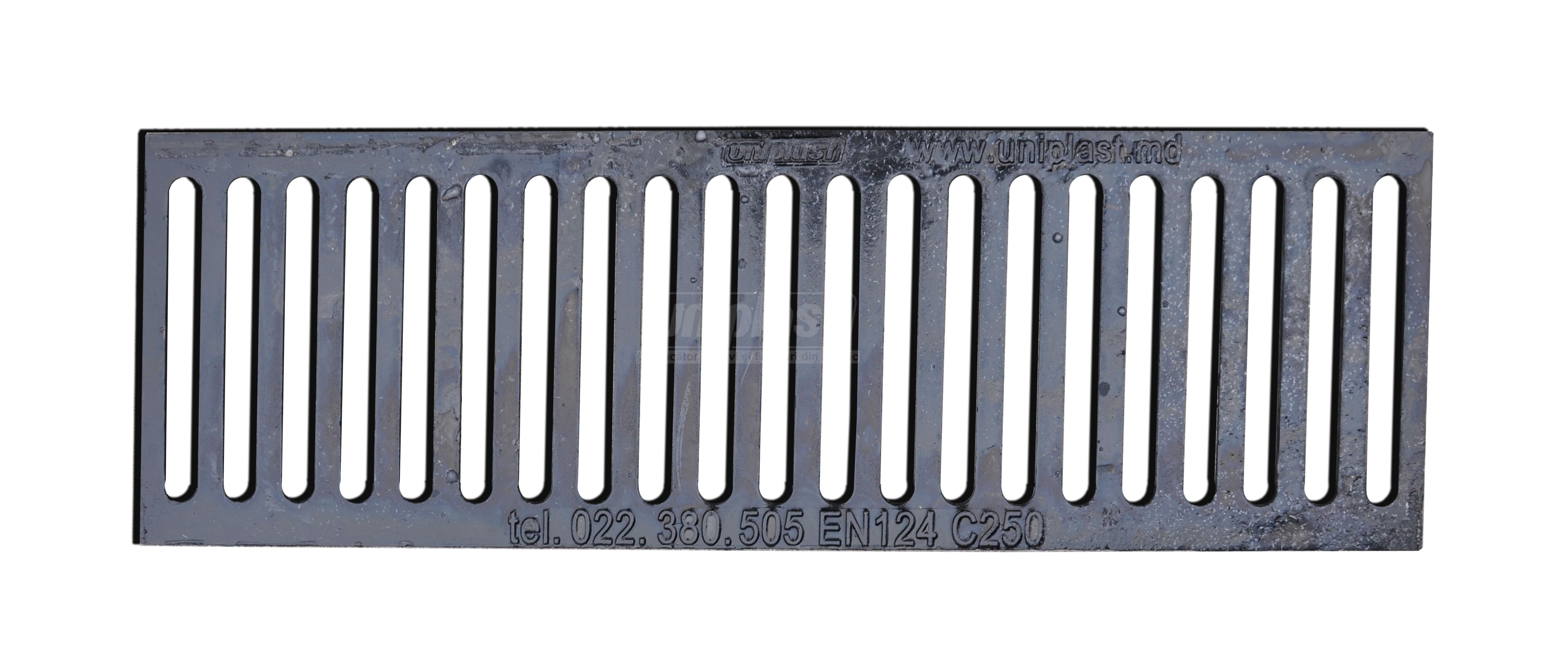 Gratar fonta canalizare fara rama 300x1000x55 mm EN124 C250