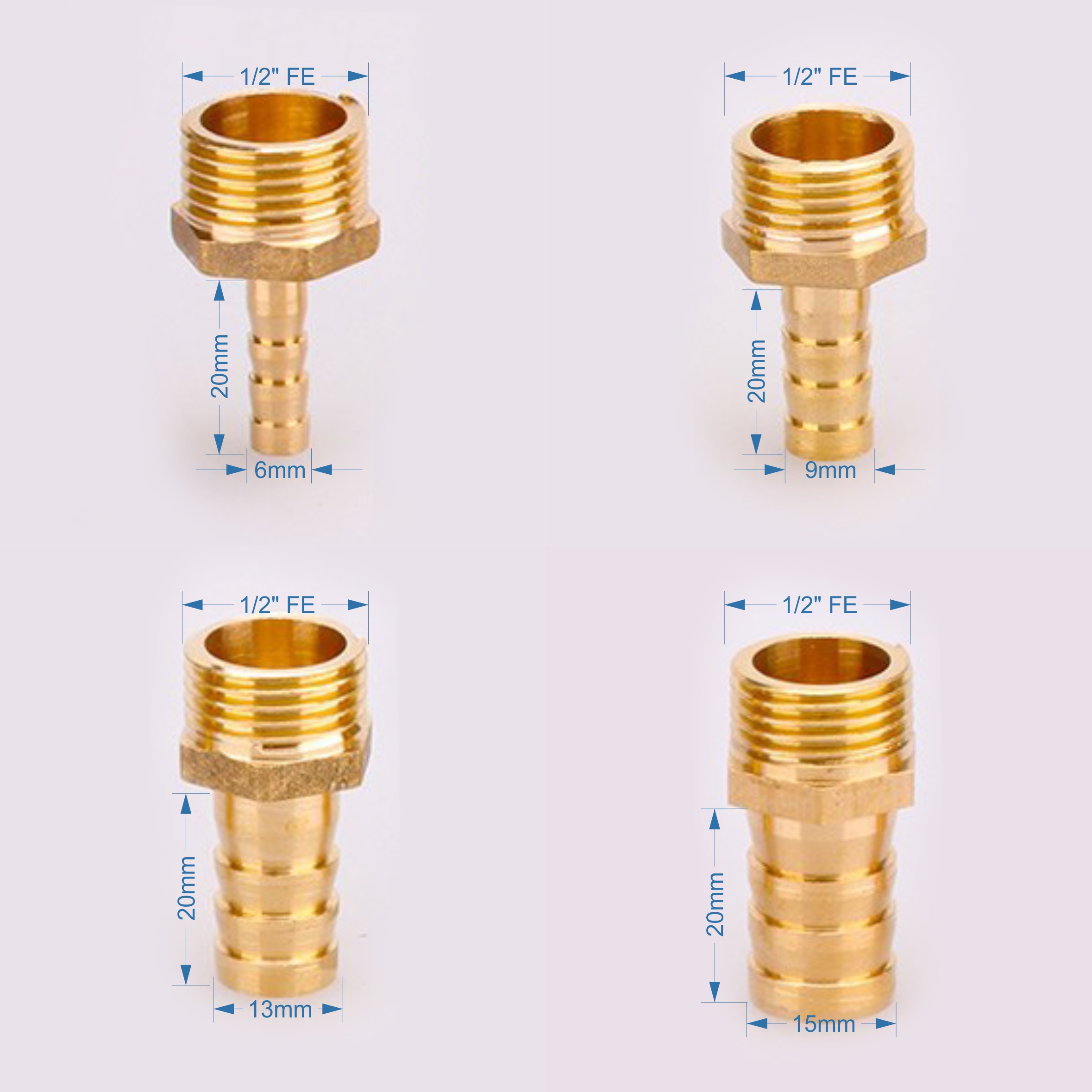 Adaptor alama cu portfurtun D.  1/2" x 13 mm FE HS