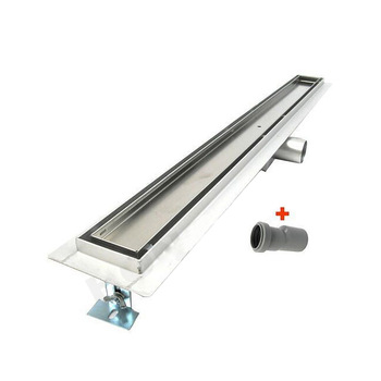 Rigola de dus lineara set 500 x 70 mm D. 50 x 90° TILE INSERT (fara grila, sub teracota) FLH40-A2 С16  UNIPLAST