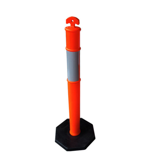 Stalp antiparcare mobil reflectorizant H=115 cm