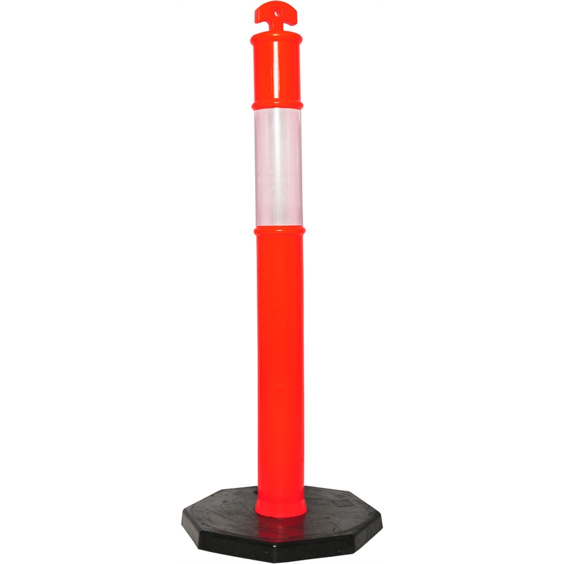 Stalp antiparcare mobil reflectorizant H=115 cm