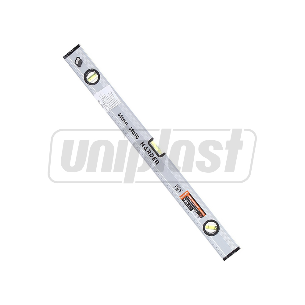 Nivela din aluminiu cu magnet  60 cm, 24", 3 capsule  HARDEN