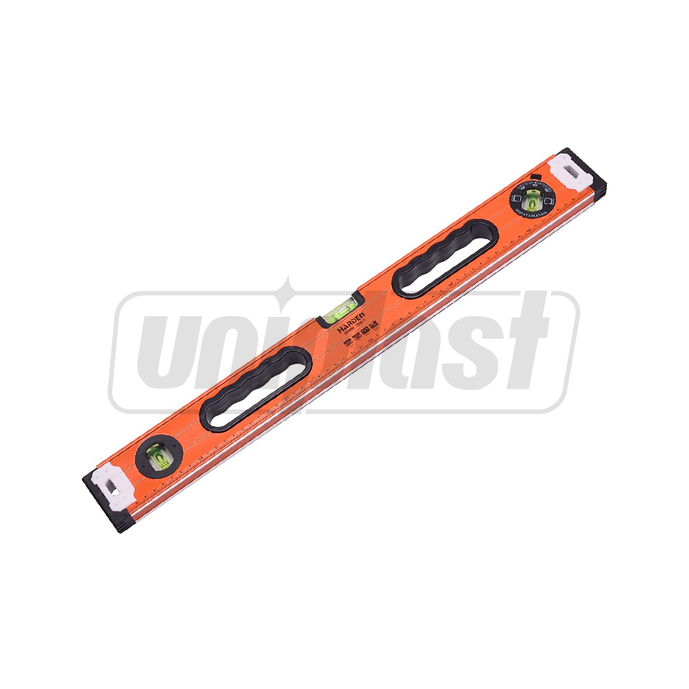 Nivela din aluminiu cu magnet  60 cm, 24", 3 capsule (portocaliu) Pro  HARDEN