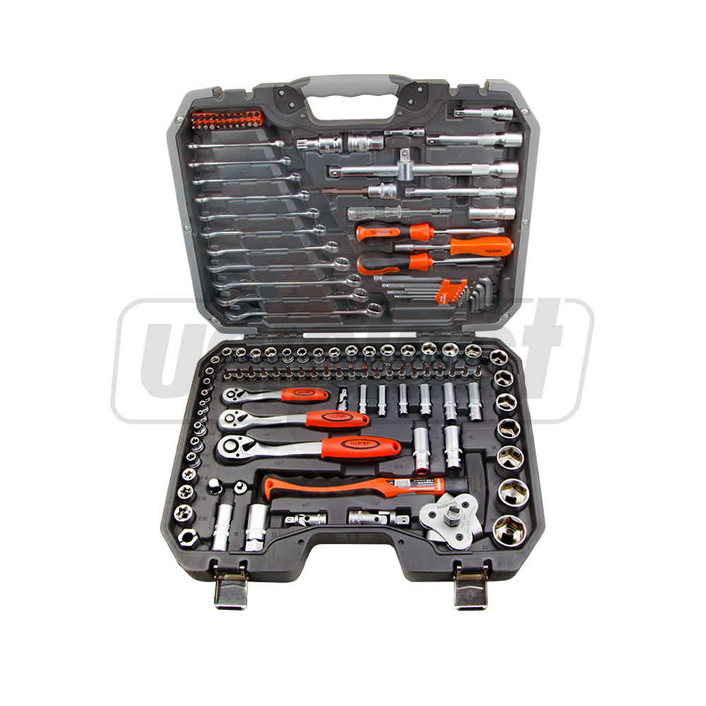 Set scule pentru reparatie 132 piese Pro  HARDEN