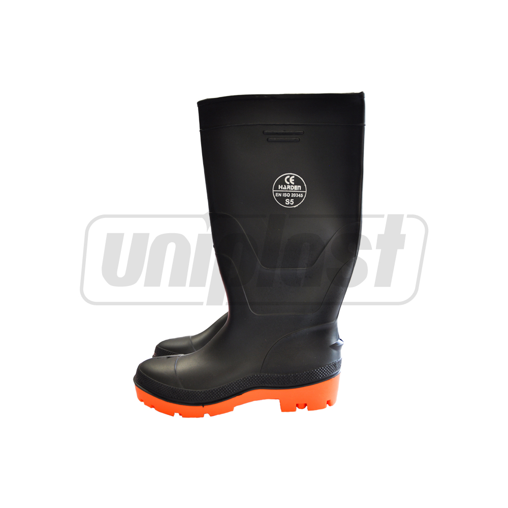Cizme cauciuc de protectie m.40 (negre) Industrial  HARDEN