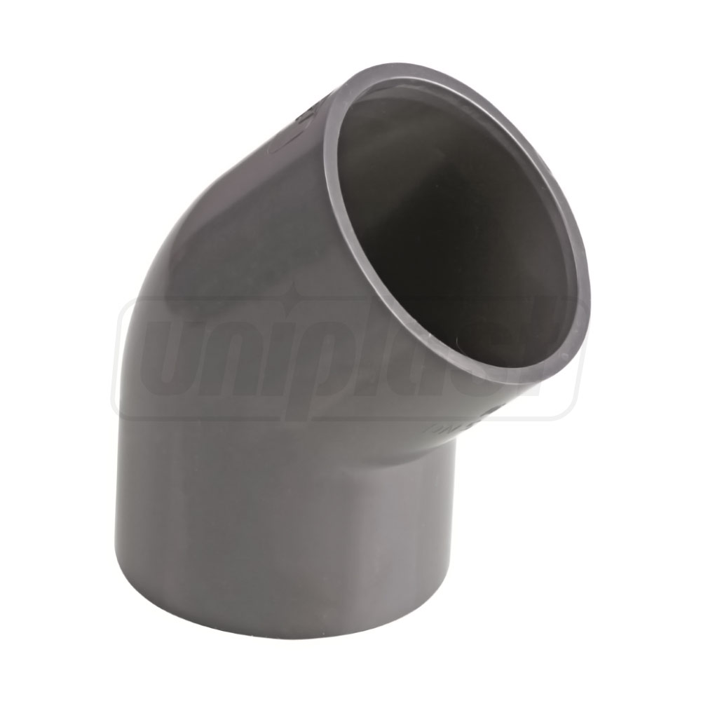 Cot PVC lipire  45° D. 75 x 75 PN10 Art. 502000752  PIMTAS