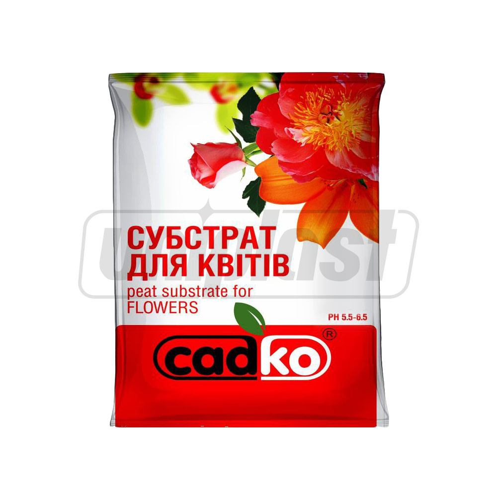 Торфяной субстрат для цветущих растений 5 л  SADKO