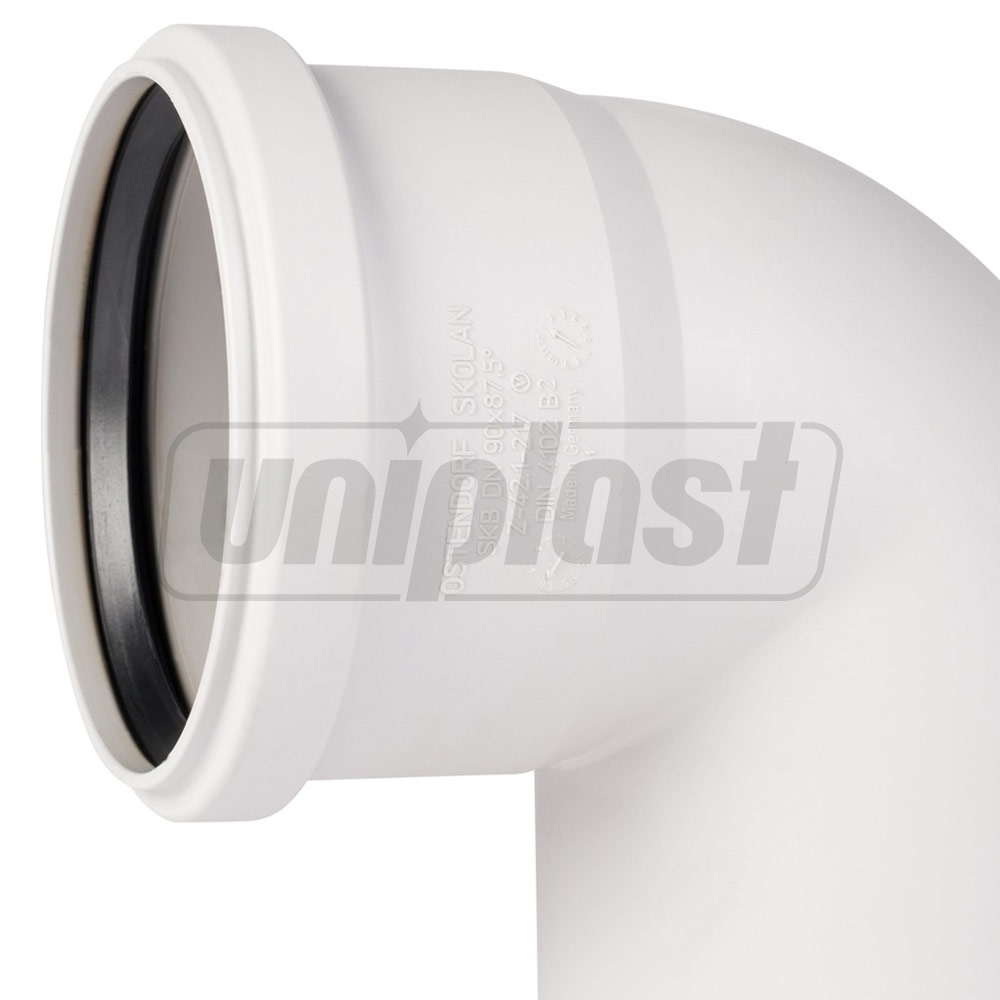 Отвод ПП D.110 / 87(90)° Skolan Safe® Os-335140  OSTENDORF