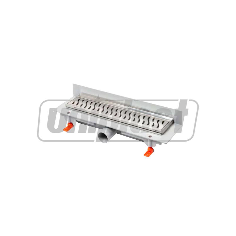 Rigola de dus cu montaj in perete, set 450 x 60 mm D. 40 x 90° HARMONY mat  CHUDEJ