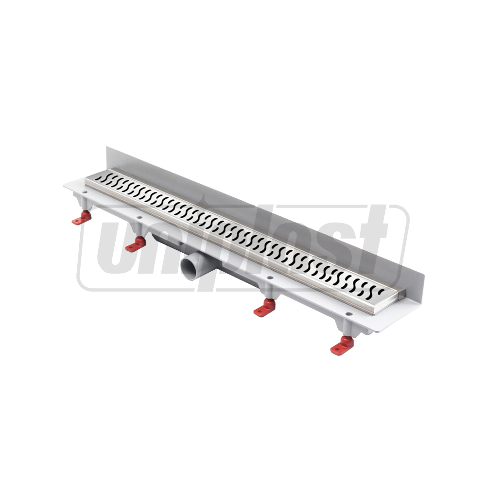 Rigola de dus cu montaj in perete, set 750 x 60 mm D. 40 x 90° HARMONY mat  CHUDEJ