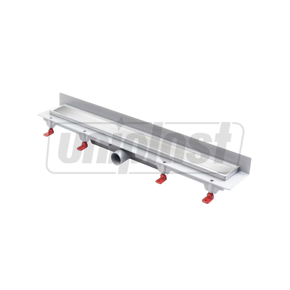 Rigola de dus cu montaj in perete, set 750 x 60 mm D. 40 x 90° KLASIK mat  CHUDEJ