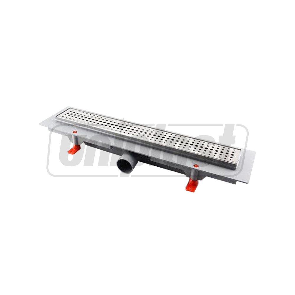 Rigola de dus lineara set 750 x 60 mm D. 40 x 90° BASIK mat  CHUDEJ