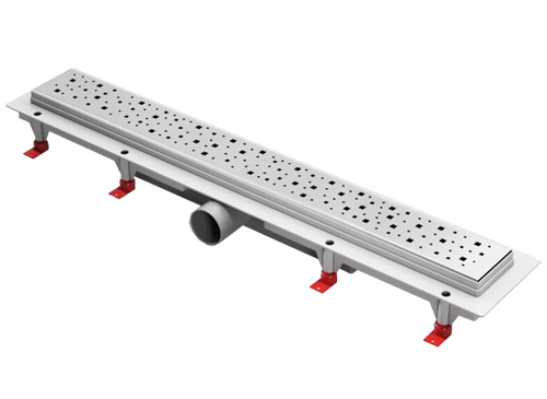 Rigola de dus lineara set 550 x 60 mm D. 40 x 90° SQUARE mat  CHUDEJ