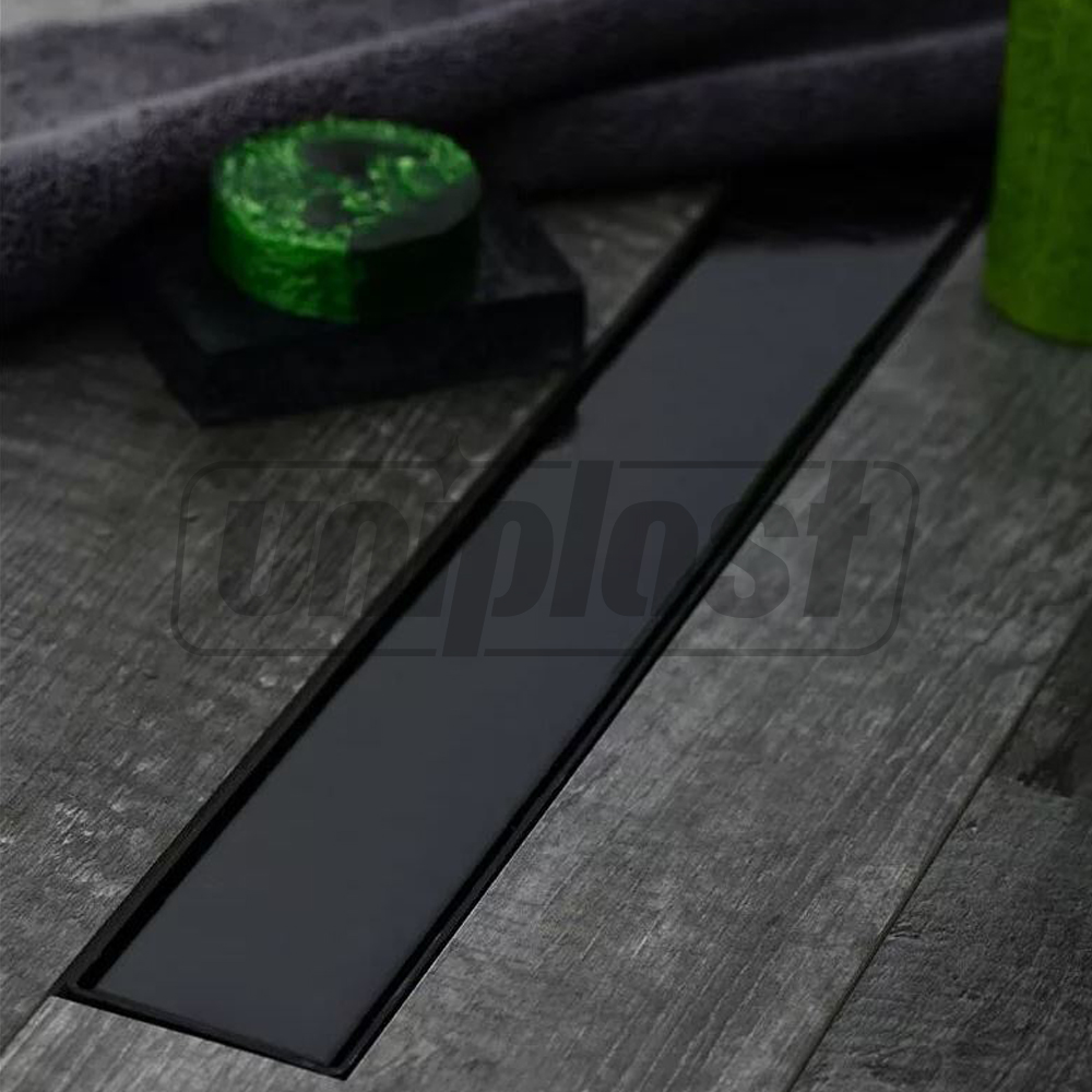 Rigola de dus lineara set 650 x 60 mm D. 40 x 90° KLASIK BLACK  CHUDEJ