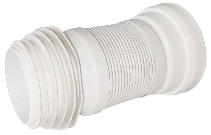 Racord WC flexibil extensibil, insertie inox cu manson D.110 L=40 mm  METLINE