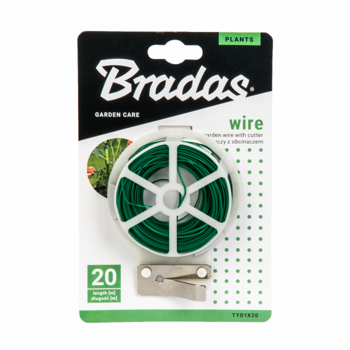 Sarma legat plante L=20 m cutit inclus, cu invelis PVC TYD1X20  BRADAS