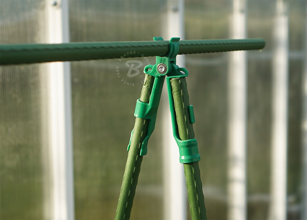 Suport plante de gradina 1.6 x 150 cm din otel plasticat (verde) TYP16150  BRADAS