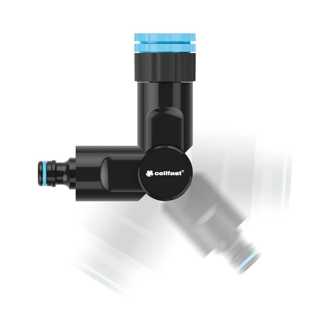 Adaptor unghiular, universal cu filet interior ERGO D. 1/2"-3/4"-1" FI (rotativ oriz. 360°, vert. 180°)  CELLFAST
