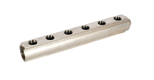 Корпус коллектора D. 3/4" М/М x 1/2" М 6 выходов (межосевое расстояние А=38 мм) PN10 850/38  ITAP