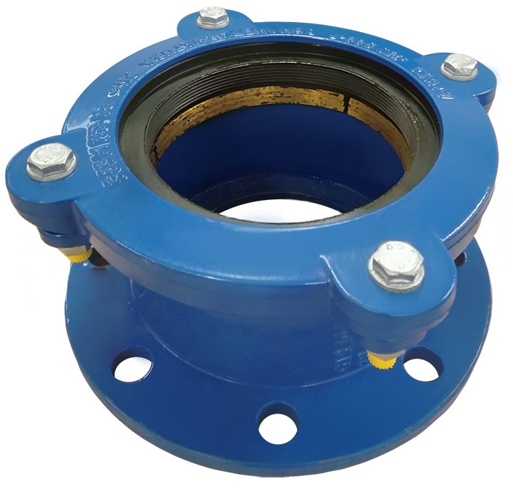 Adaptor flansa fonta larga toleranta pentru tevi otel/fonta D.100 (107-128) PN10 (8 gauri)  WATO