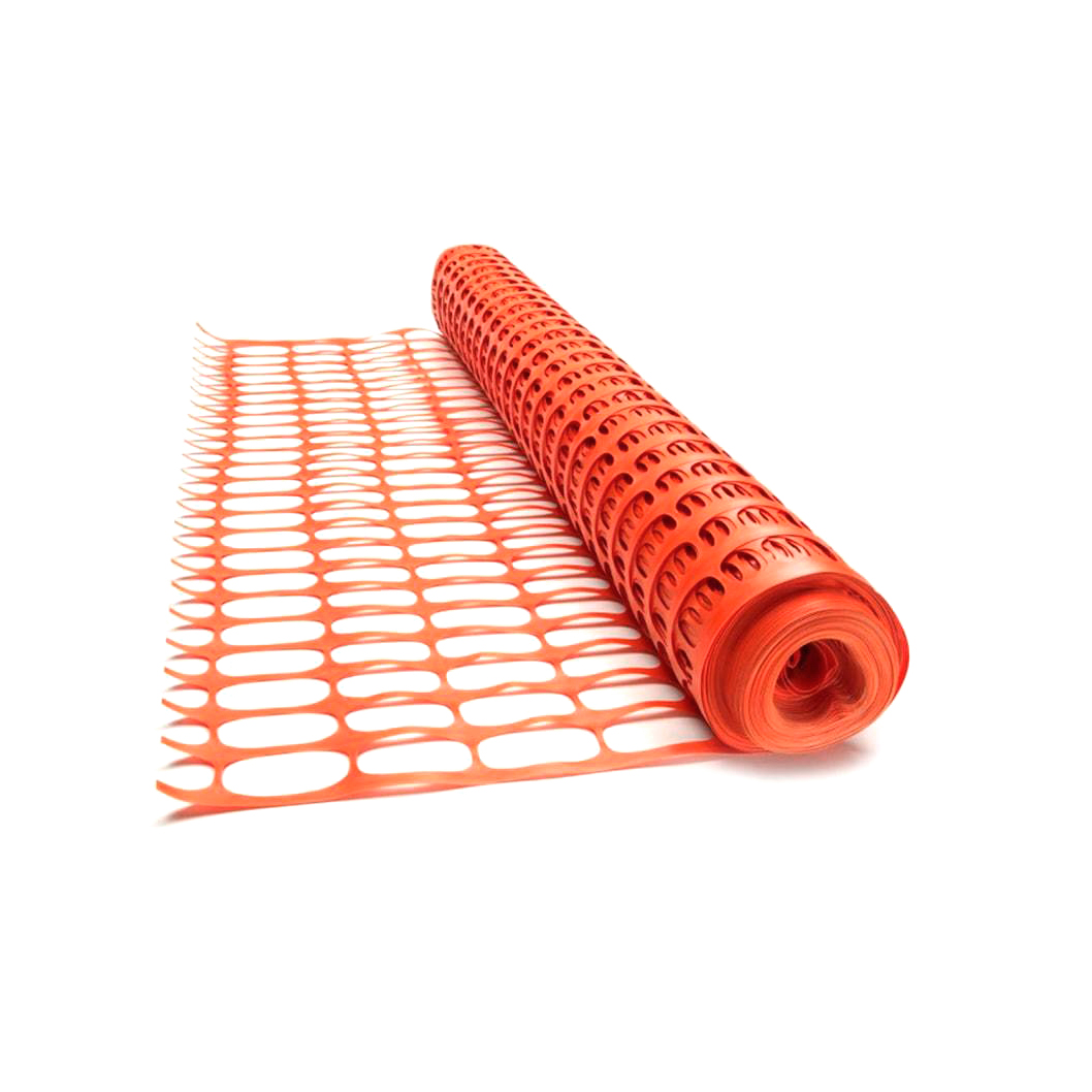 Plasa delimitare lucrari in constructii HDPE ORANGE BARRIER NET 100 g/m², celula 90 mm x 26 mm, rola (1 m x 30 m) AS-BR10090261030  BRADAS