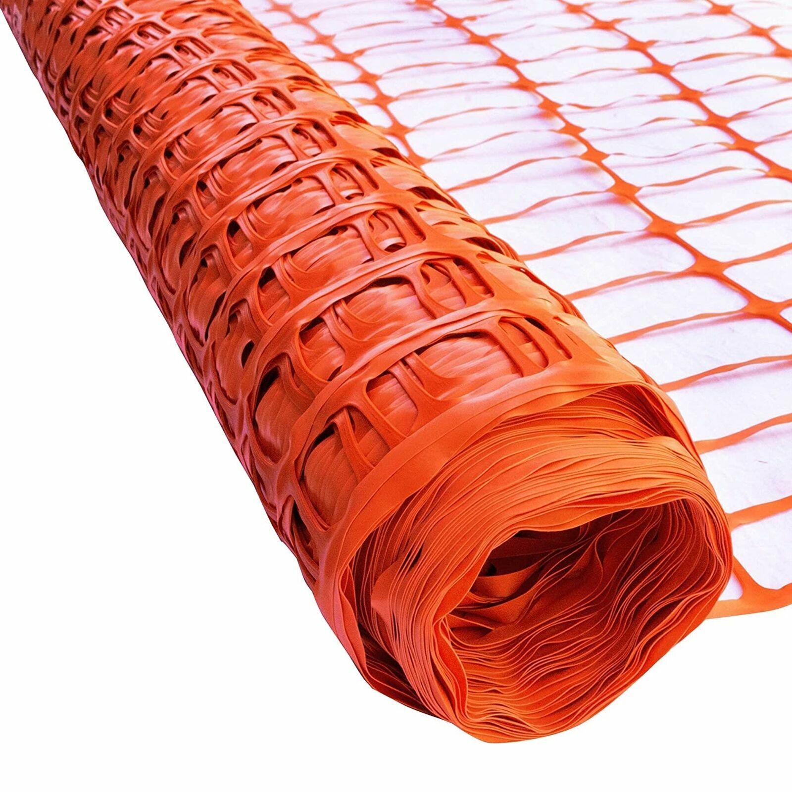 Plasa delimitare lucrari in constructii HDPE ORANGE BARRIER NET 100 g/m², celula 90 mm x 26 mm, rola (1 m x 30 m) AS-BR10090261030  BRADAS