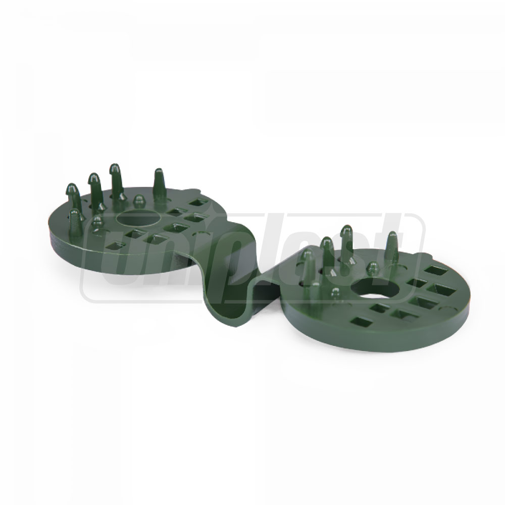 Clips plastic pentru plasa umbrire verde rotund BCK4-GR-L  BRADAS