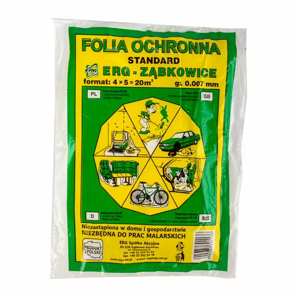 Pelicula de protectie pentru constructii 4 x 12.5 m x 7 mcm PM