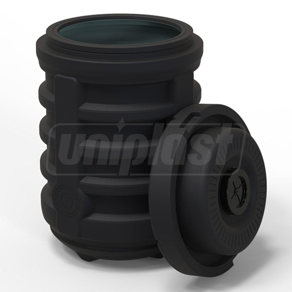 Camin PE Apometru D. 560  H=800 mm B (V=155 L) cu capac (neechipat) EP (UA)