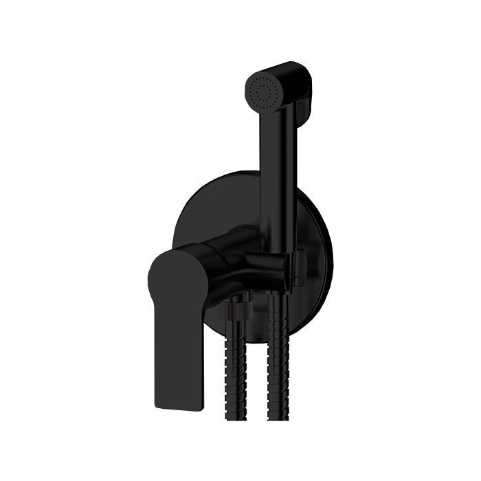 Dus igiena intima cu agatatoare para furtun si baterie incastrata (negru mat) 65WNO  REMER