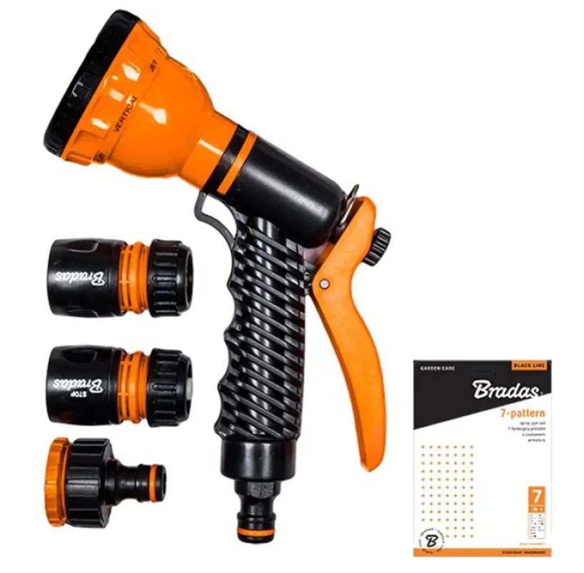 Пистолетный ороситель ECO-4440 7-функциональный  BRADAS