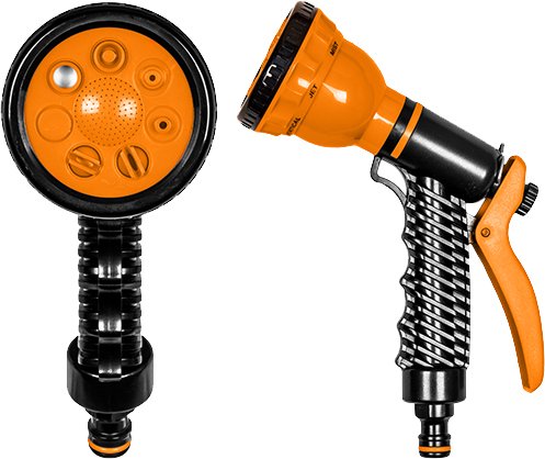 Pistol de stropit cu debit reglabil ECO-4440, 7 jeturi stropire  BRADAS
