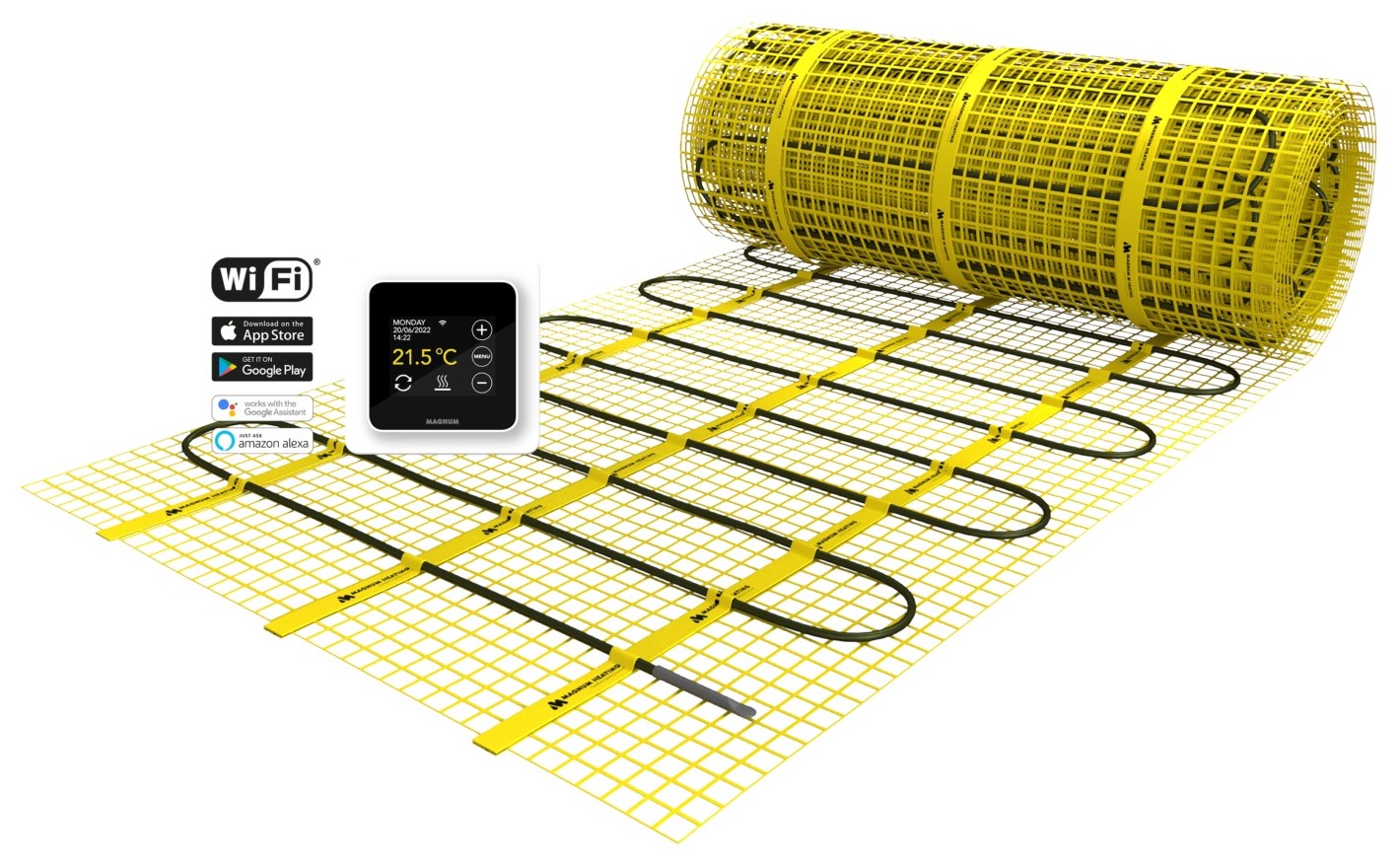 Plasa de incalzire bifilara 150 W 1 m² Export mg1150  MAGNUM