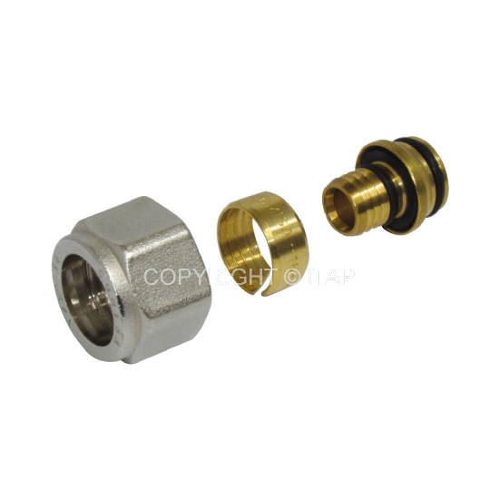 Adaptor colector PERT/Multilayer D. 20 x 3/4" (2 mm) (GERPEX EUROCON) PN10 595M  ITAP