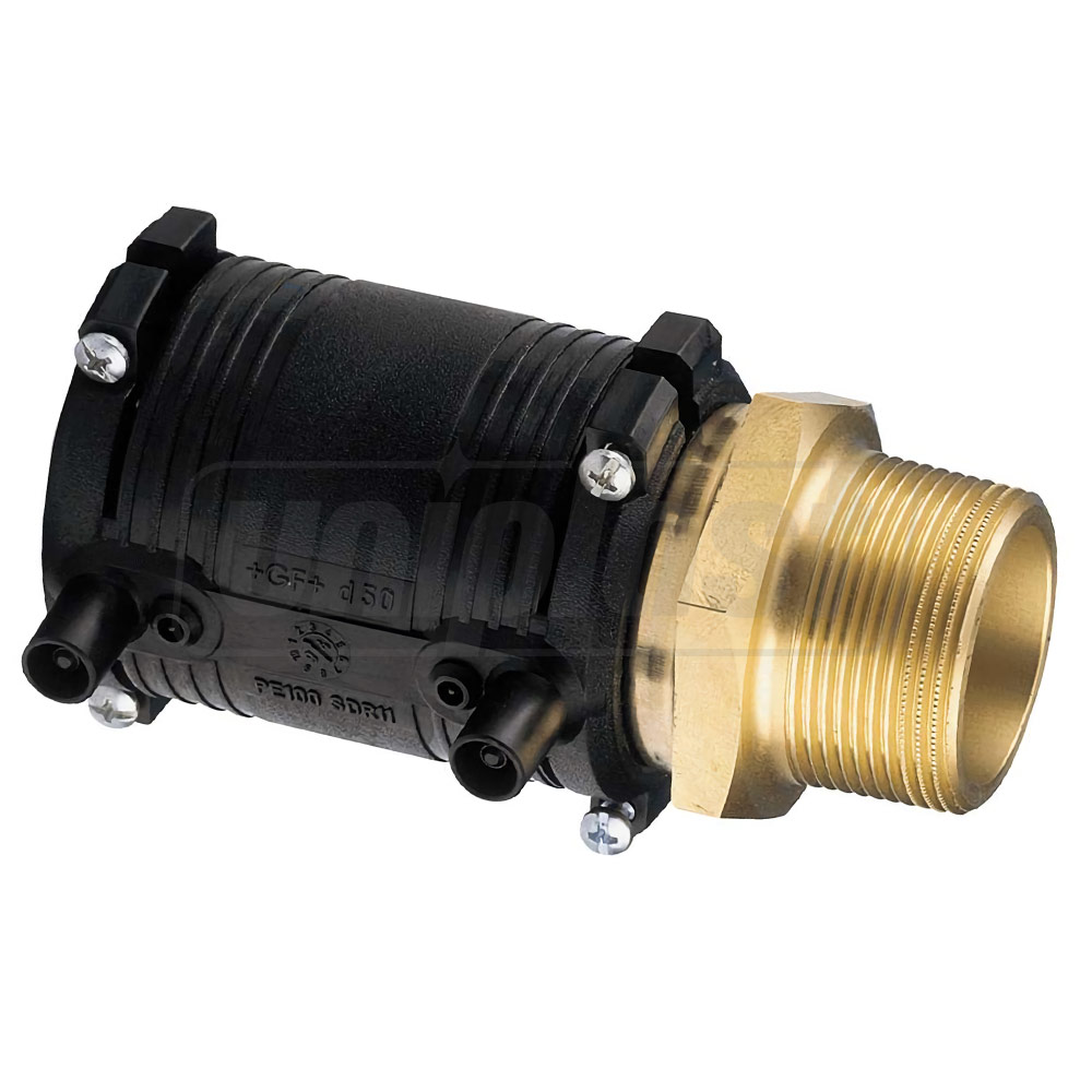 Переход e/f AG D. 25 x 3/4" Папа - латунь PE100 SDR11 PN16 39.5W  +GF+