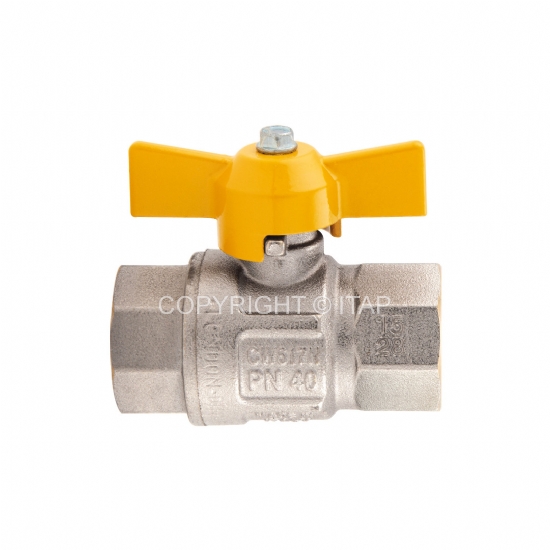 Robinet bila D.  1/2" FI/FI "GAZ" PN50 fluture 068B012  ITAP